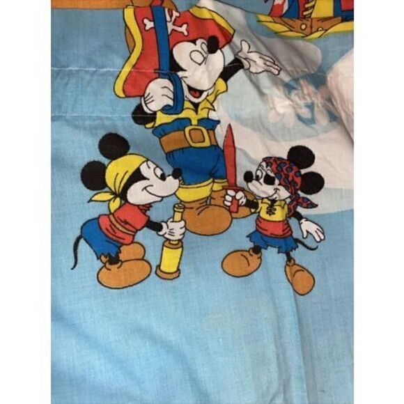 Vintage Walt Disney Productions Curtains Donald Mickey Minnie HTF - Picture 3 of 5
